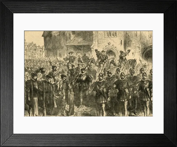 Framed Print : March of the Archers, (1897). Creator: Unknown Framed Print : March of the Archers, (1897). Creator: Unknown
