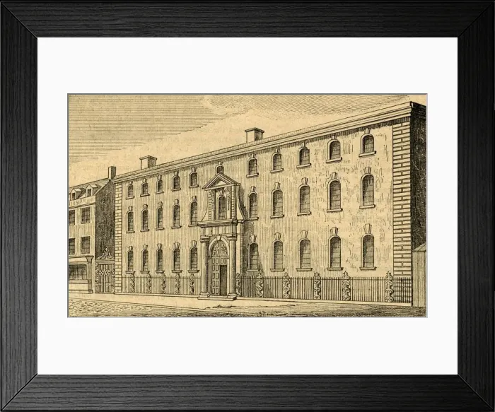 Framed Print : The Old South Sea House, (1897). Creator: Unknown Framed Print : The Old South Sea House, (1897). Creator: Unknown