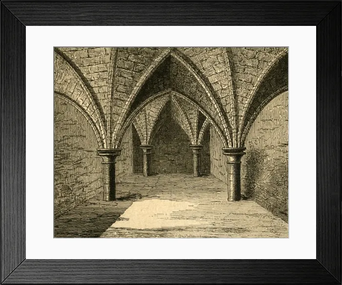 Framed Print : The Crypt of Gerards Hall, 1897. Creator: Unknown Framed Print : The Crypt of Gerards Hall, 1897. Creator: Unknown