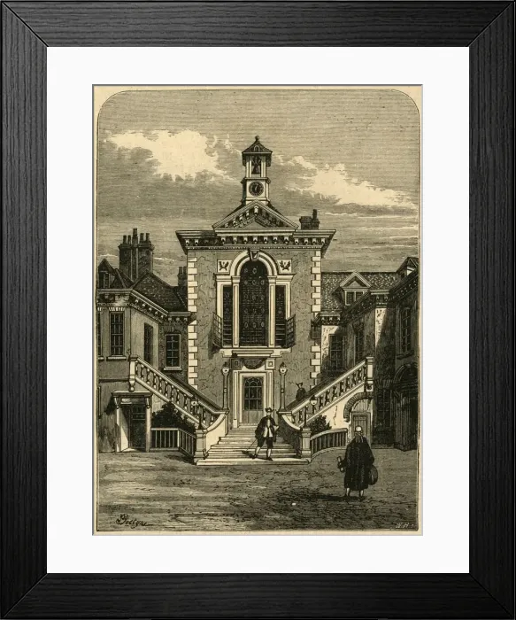 Framed Print : Old Serjeants Inn, 1878, (1897). Creator: Unknown Framed Print : Old Serjeants Inn, 1878, (1897). Creator: Unknown