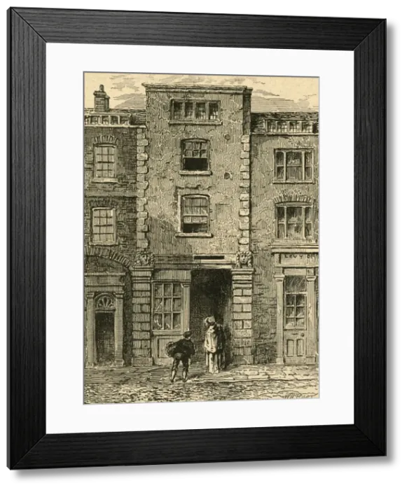 Framed Print : House Said to Have Been Occupied by Dryden in Fetter Lane, 1897. Creator: Unknown Framed Print : House Said to Have Been Occupied by Dryden in Fetter Lane, 1897. Creator: Unknown