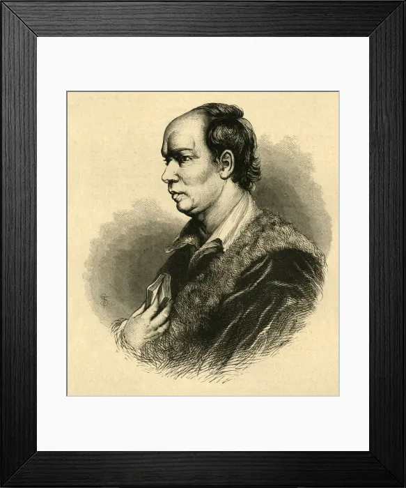 Framed Print : Oliver Goldsmith, (1897). Creator: Unknown Framed Print : Oliver Goldsmith, (1897). Creator: Unknown