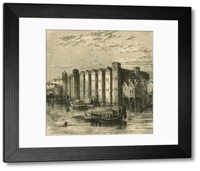 Framed Print : Baynards Castle, from a view published in 1790, (1897). Creator: Unknown