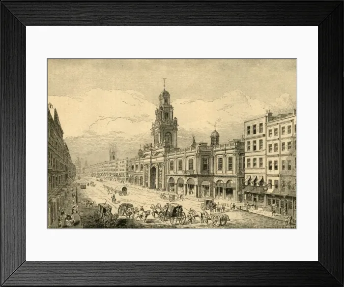 Framed Print : The Second Royal Exchange, Cornhill, (1897). Creator: Unknown Framed Print : The Second Royal Exchange, Cornhill, (1897). Creator: Unknown