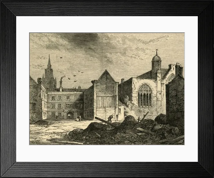 Framed Print : Blackwell Hall in 1812, (1897). Creator: Unknown Framed Print : Blackwell Hall in 1812, (1897). Creator: Unknown