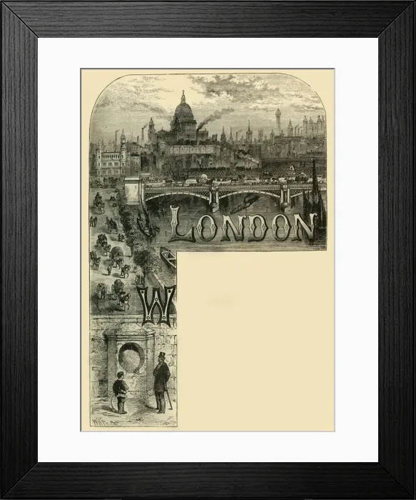 Framed Print : The City of London, c1872. Creator: Unknown Framed Print : The City of London, c1872. Creator: Unknown