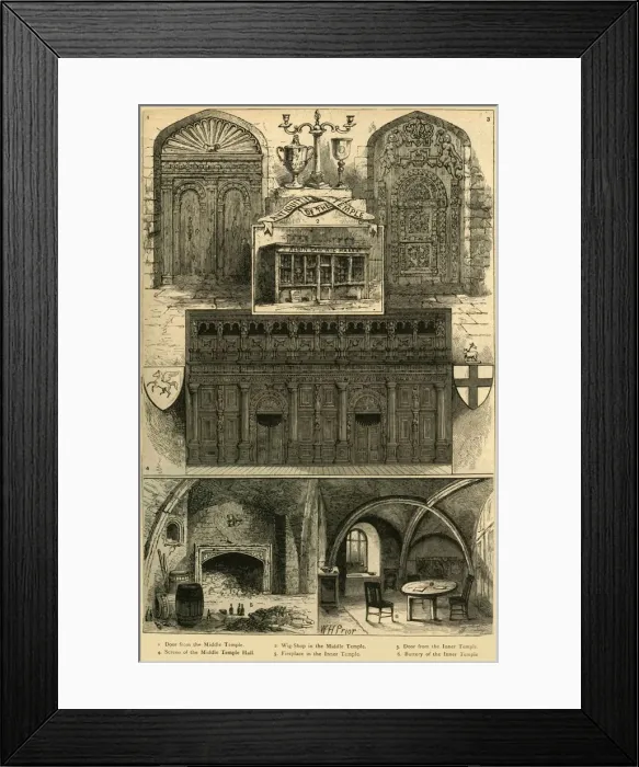 Framed Print : Antiquities of the Temple, 1897. Creator: Unknown Framed Print : Antiquities of the Temple, 1897. Creator: Unknown