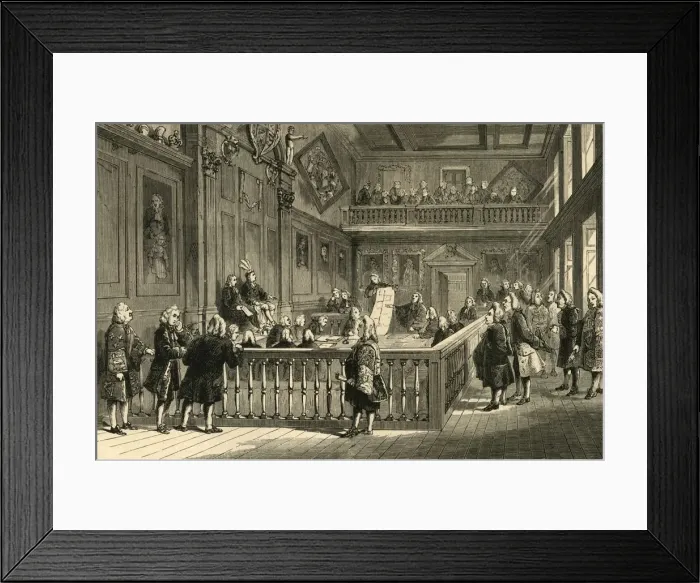 Framed Print : The Last Heraldic Court, (1897). Creator: Unknown Framed Print : The Last Heraldic Court, (1897). Creator: Unknown