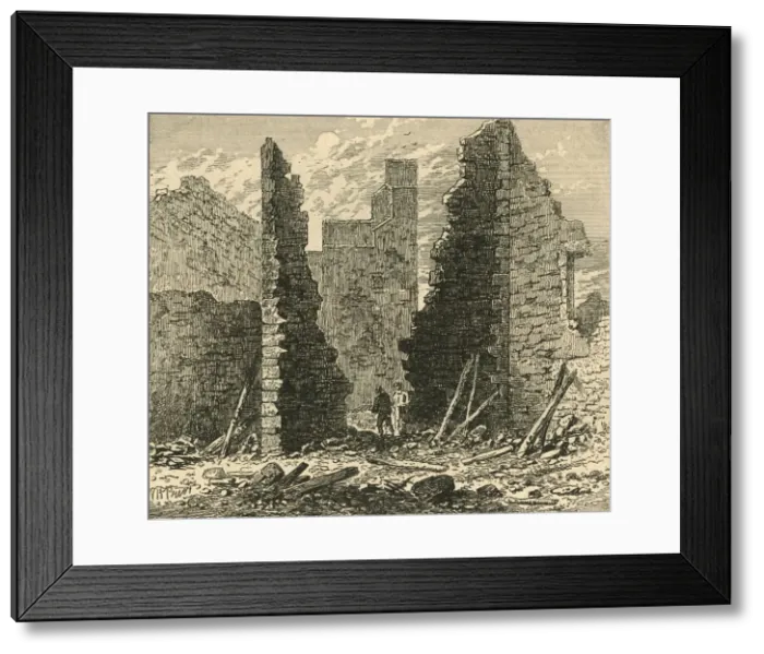 Framed Print : Ruins of the Barbican on Ludgate Hill, 1792, (1897). Creator: Unknown Framed Print : Ruins of the Barbican on Ludgate Hill, 1792, (1897). Creator: Unknown