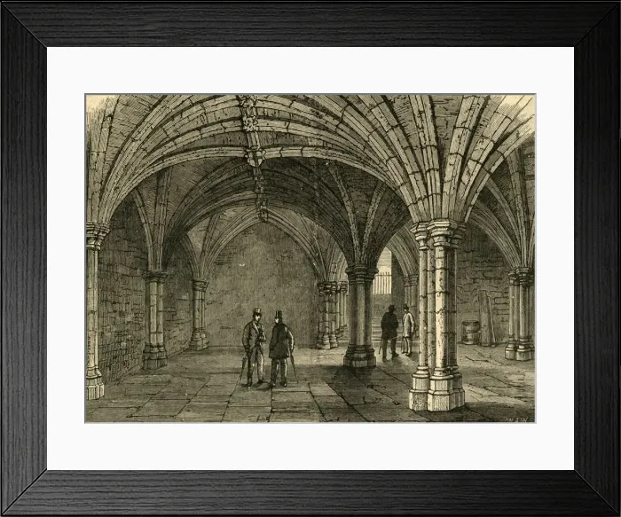 Framed Print : The Crypt of Guildhall, 1897. Creator: Unknown Framed Print : The Crypt of Guildhall, 1897. Creator: Unknown