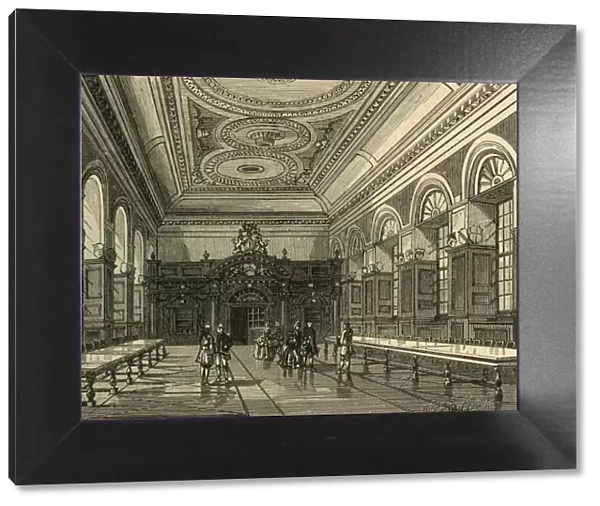 Interior of Stationers Hall, 1876, (1897). Creator: Unknown