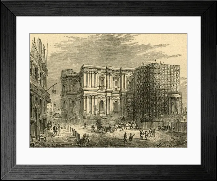Framed Print : The Rebuilding of St. Paul s, (1897). Creator: Unknown Framed Print : The Rebuilding of St. Paul s, (1897). Creator: Unknown