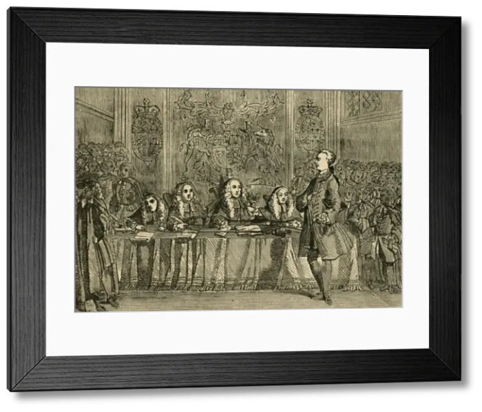 Framed Print : Wilkes on his Trial, (1897). Creator: Unknown Framed Print : Wilkes on his Trial, (1897). Creator: Unknown