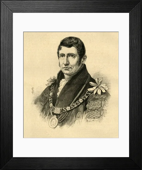 Framed Print : Alderman Waithman, from an Authentic Portrait, (1897). Creator: Unknown Framed Print : Alderman Waithman, from an Authentic Portrait, (1897). Creator: Unknown