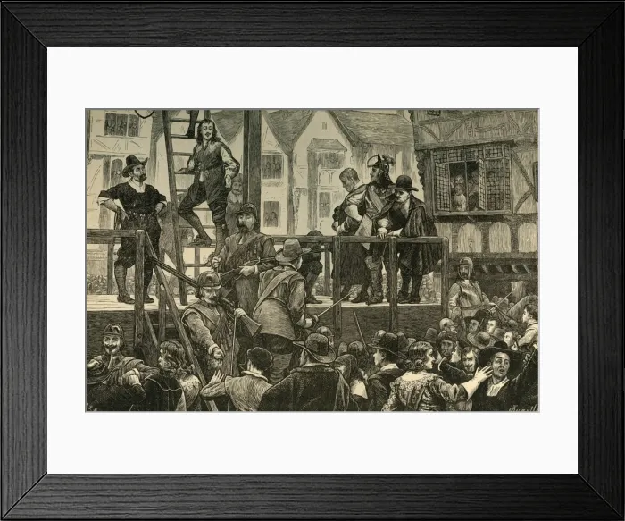 Framed Print : Execution of Tomkins and Challoner, (1897). Creator: Unknown Framed Print : Execution of Tomkins and Challoner, (1897). Creator: Unknown
