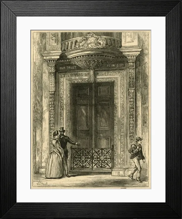 Framed Print : The Door of Saddlers Hall, 1897. Creator: Unknown Framed Print : The Door of Saddlers Hall, 1897. Creator: Unknown