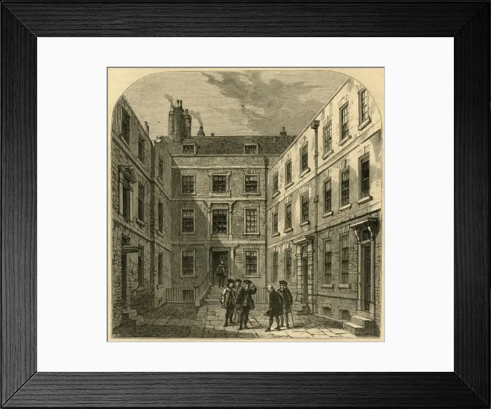 Framed Print : The Royal Societys House in Crane Court, (1897). Creator: Unknown Framed Print : The Royal Societys House in Crane Court, (1897). Creator: Unknown