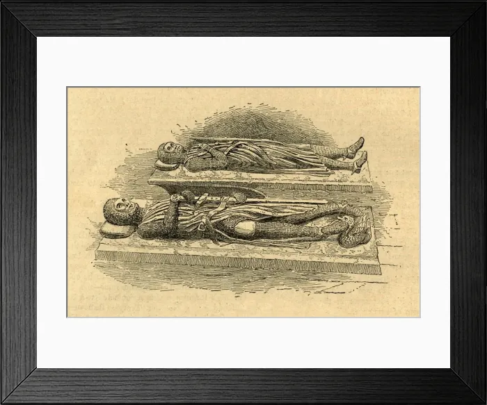 Framed Print : Tombs of Knights Templars, 1870, (1897). Creator: Unknown Framed Print : Tombs of Knights Templars, 1870, (1897). Creator: Unknown