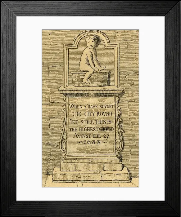Framed Print : The Figure in Panyer Alley, 1897. Creator: Unknown Framed Print : The Figure in Panyer Alley, 1897. Creator: Unknown