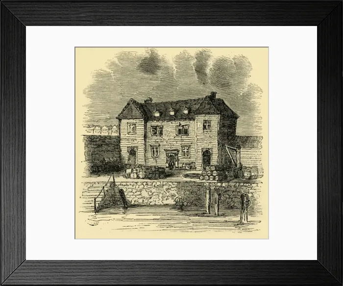 Framed Print : The Custom House - Time of Elizabeth, (c1872). Creator: Unknown Framed Print : The Custom House - Time of Elizabeth, (c1872). Creator: Unknown