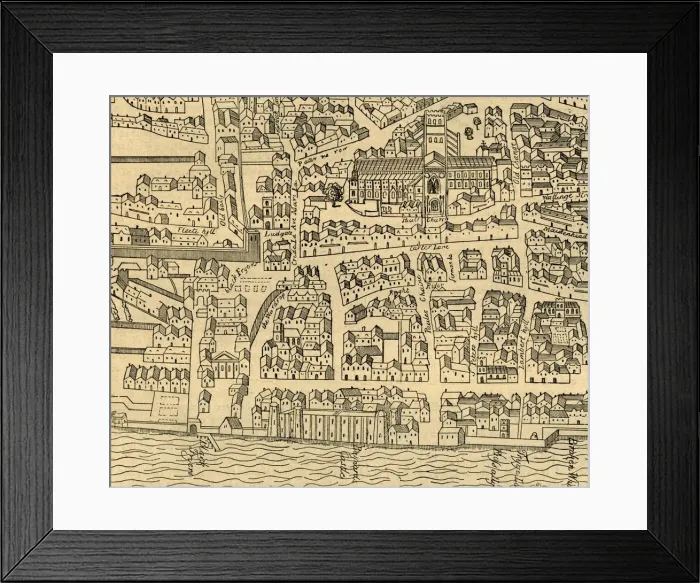 Framed Print : St. Pauls and Neighbourhood, (1897). Creator: Unknown Framed Print : St. Pauls and Neighbourhood, (1897). Creator: Unknown