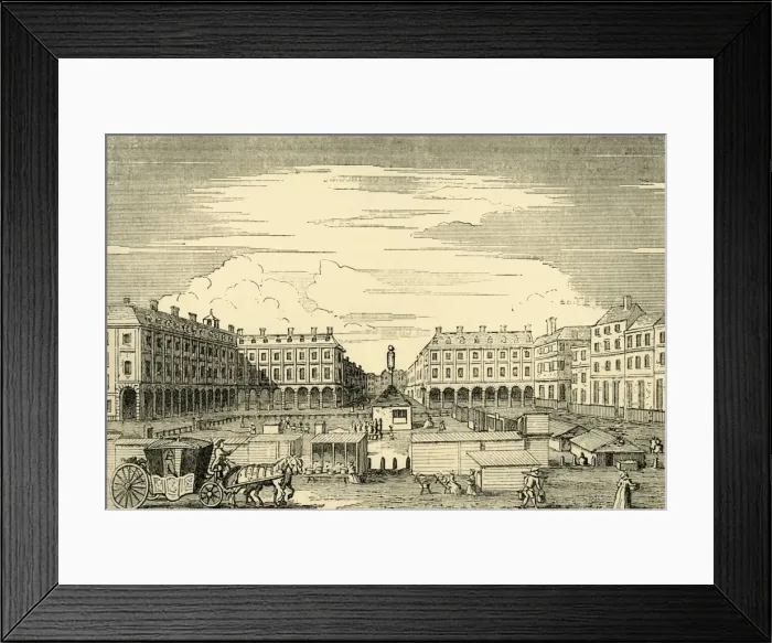 Framed Print : Covent Garden Market, Looking Eastward, (1881). Creator: Unknown Framed Print : Covent Garden Market, Looking Eastward, (1881). Creator: Unknown