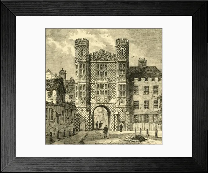 Framed Print : The Holbein Gateway, Whitehall, (1881). Creator: Unknown Framed Print : The Holbein Gateway, Whitehall, (1881). Creator: Unknown