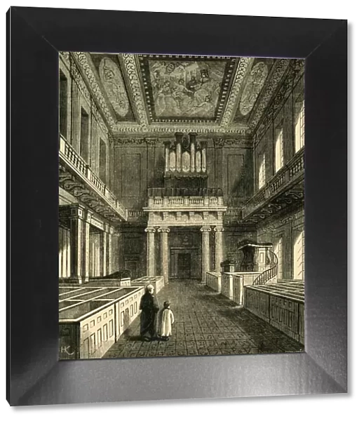 Interior of the Chapel Royal (Banqueting House), Whitehall, (1881). Creator: Unknown