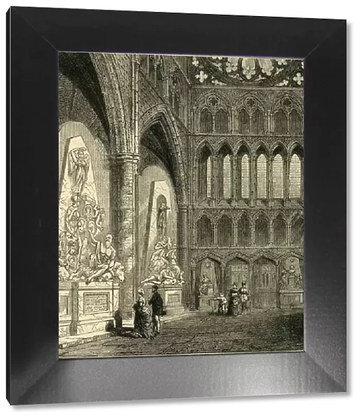 North Transept of Westminster Abbey, 1830, (1881). Creator: Unknown