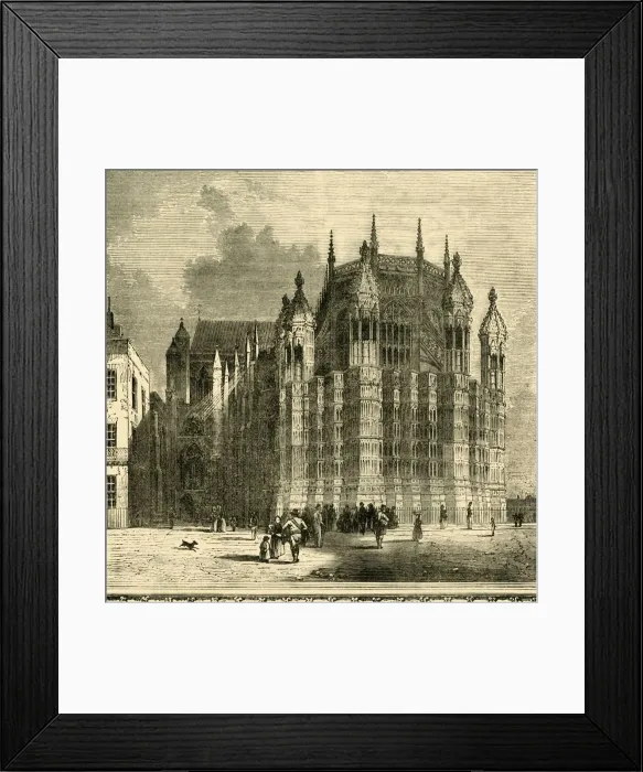 Framed Print : King Henry VII.s Chapel, (1881). Creator: Unknown Framed Print : King Henry VII.s Chapel, (1881). Creator: Unknown