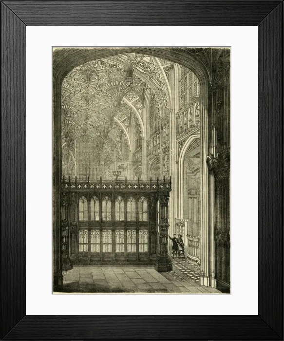 Framed Print : Entrance to King Henry VII.s Chapel, (1881). Creator: Unknown Framed Print : Entrance to King Henry VII.s Chapel, (1881). Creator: Unknown