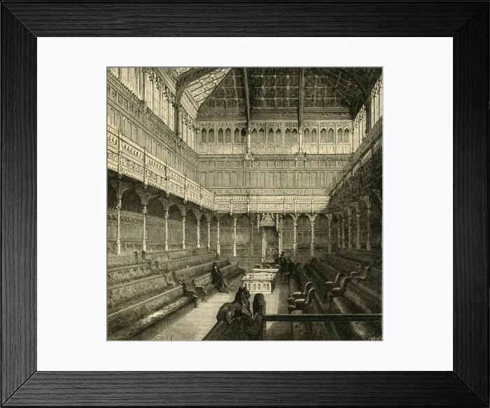 Framed Print : Interior of the House of Commons, 1875, (1881). Creator: Unknown