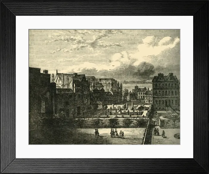 Framed Print : Palace Yard, from the South, (1881). Creator: Unknown Framed Print : Palace Yard, from the South, (1881). Creator: Unknown