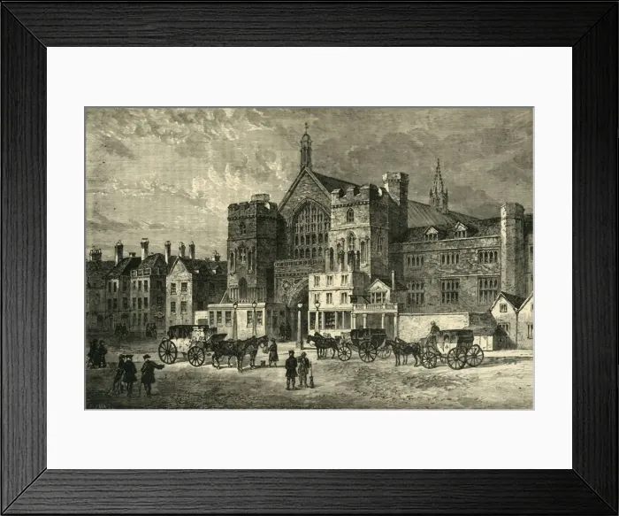 Framed Print : Westminster Hall, (1881). Creator: Unknown Framed Print : Westminster Hall, (1881). Creator: Unknown