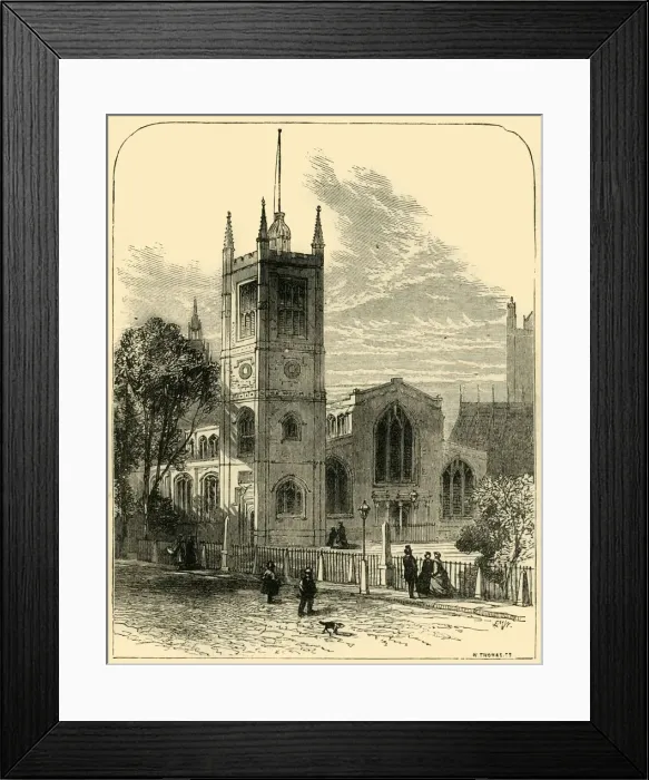 Framed Print : St. Margarets Church, from the North-West, (1881). Creator: Unknown Framed Print : St. Margarets Church, from the North-West, (1881). Creator: Unknown