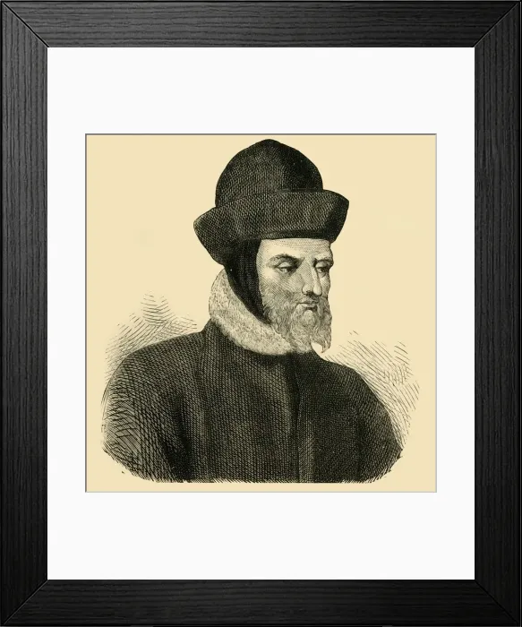 Framed Print : John Gower, (c1878). Creator: Unknown Framed Print : John Gower, (c1878). Creator: Unknown