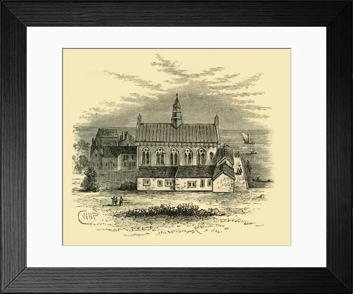Framed Print : Hall of Winchester House, (c1878). Creator: Unknown Framed Print : Hall of Winchester House, (c1878). Creator: Unknown