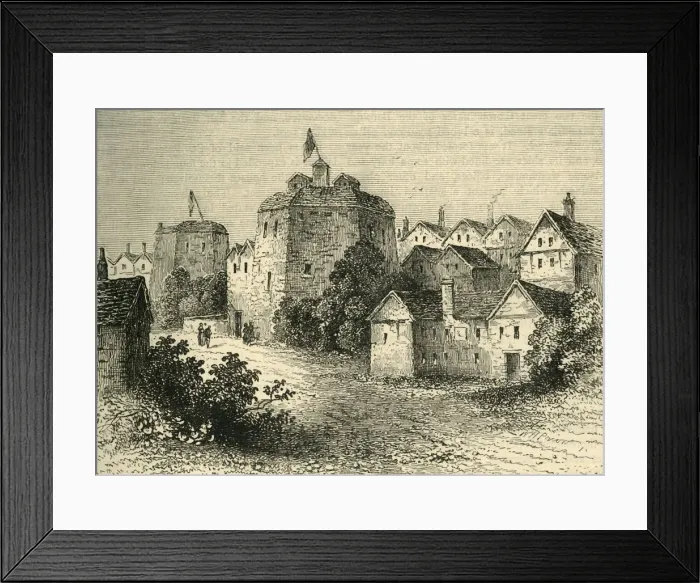 Framed Print : The Globe Theatre, Temp. Elizabeth, (c1878). Creator: Unknown Framed Print : The Globe Theatre, Temp. Elizabeth, (c1878). Creator: Unknown