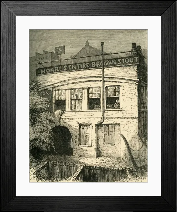 Framed Print : The Fox-Under-The-Hill. (1881). Creator: Unknown Framed Print : The Fox-Under-The-Hill. (1881). Creator: Unknown