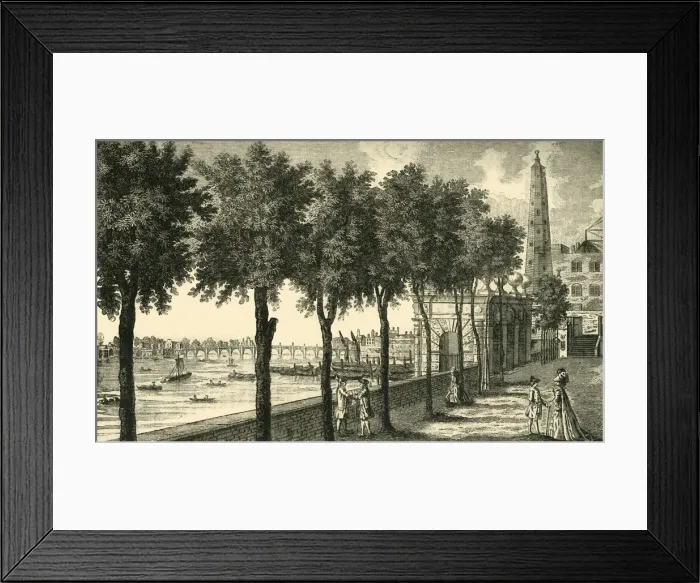 Framed Print : York Stairs and the Water Tower, (1881). Creator: Unknown Framed Print : York Stairs and the Water Tower, (1881). Creator: Unknown