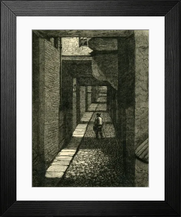 Framed Print : Ivy Bridge Lane, (1881). Creator: Unknown Framed Print : Ivy Bridge Lane, (1881). Creator: Unknown