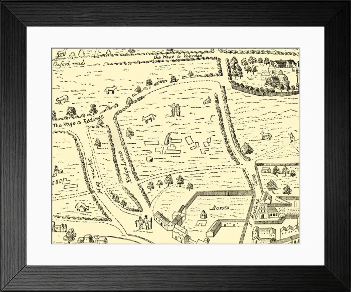 Framed Print : The Site of Leicester Square, (1881). Creator: Unknown Framed Print : The Site of Leicester Square, (1881). Creator: Unknown
