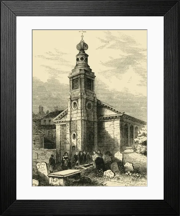Framed Print : St. Annes, Soho, (1881). Creator: Unknown Framed Print : St. Annes, Soho, (1881). Creator: Unknown
