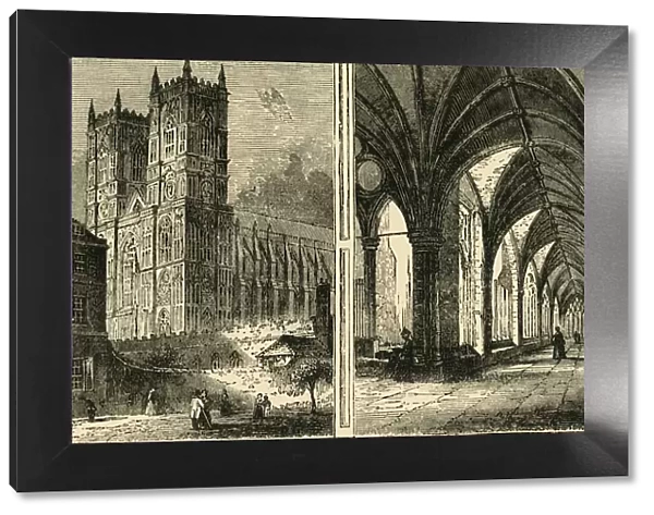 The Western Towers and Cloisters of Westminster Abbey, (1881). Creator: Unknown