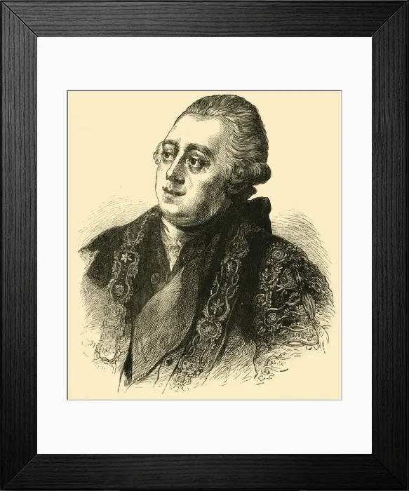 Framed Print : Lord North, (1881). Creator: Unknown Framed Print : Lord North, (1881). Creator: Unknown