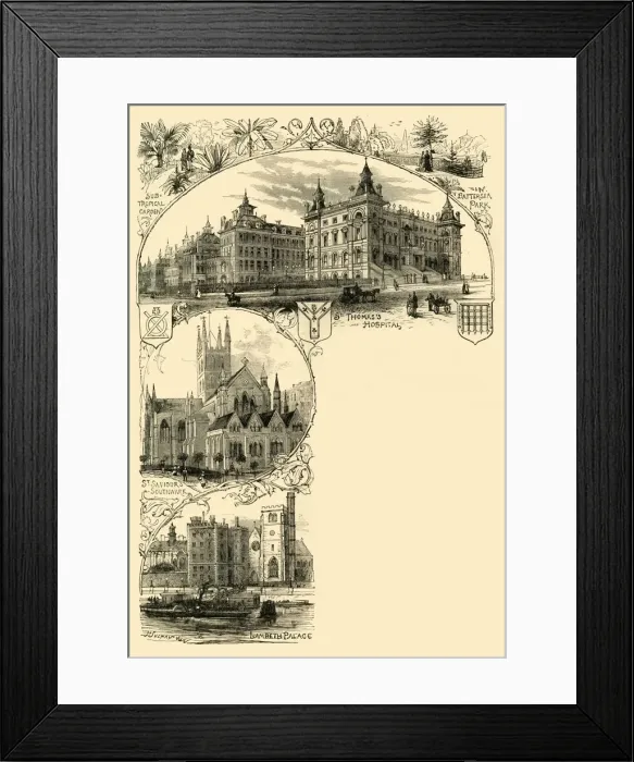 Framed Print : The Southern Suburbs, (c1878). Creator: Unknown Framed Print : The Southern Suburbs, (c1878). Creator: Unknown