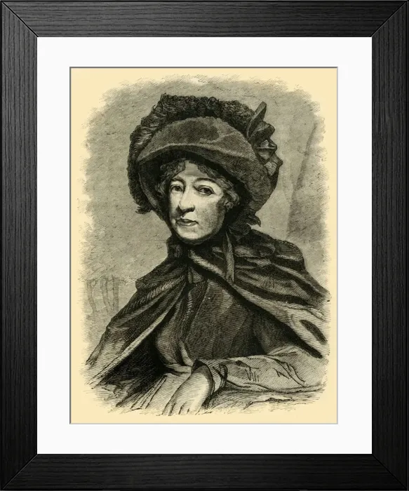Framed Print : Mrs. Thrale, (c1878). Creator: Unknown Framed Print : Mrs. Thrale, (c1878). Creator: Unknown