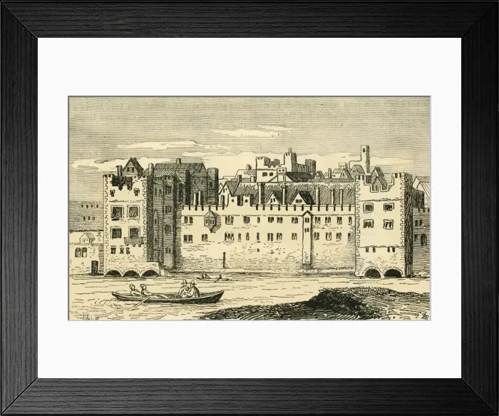 Framed Print : The Savoy in 1650, (1881). Creator: Unknown Framed Print : The Savoy in 1650, (1881). Creator: Unknown