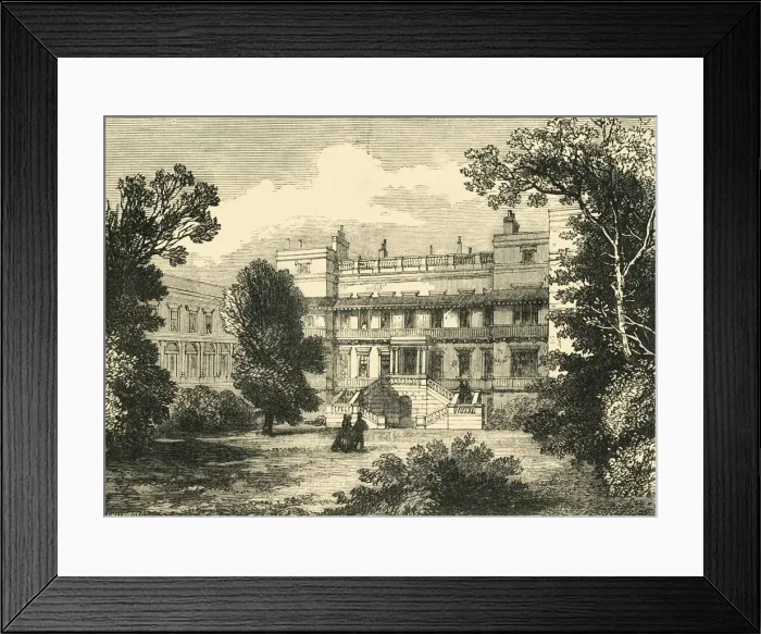 Framed Print : Garden Front of Northumberland House, (1881). Creator: Unknown Framed Print : Garden Front of Northumberland House, (1881). Creator: Unknown