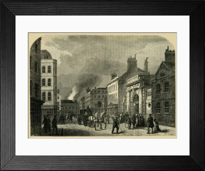 Framed Print : Old Cockspur Street, (1881). Creator: Unknown Framed Print : Old Cockspur Street, (1881). Creator: Unknown